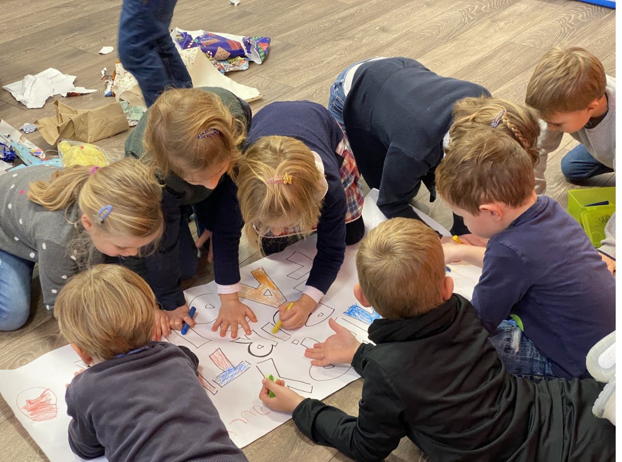 Promoting game birthday party at Link n Learn