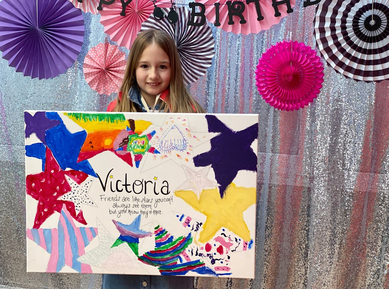 Promote painting and crafting birthday party we offer at Link n Learn